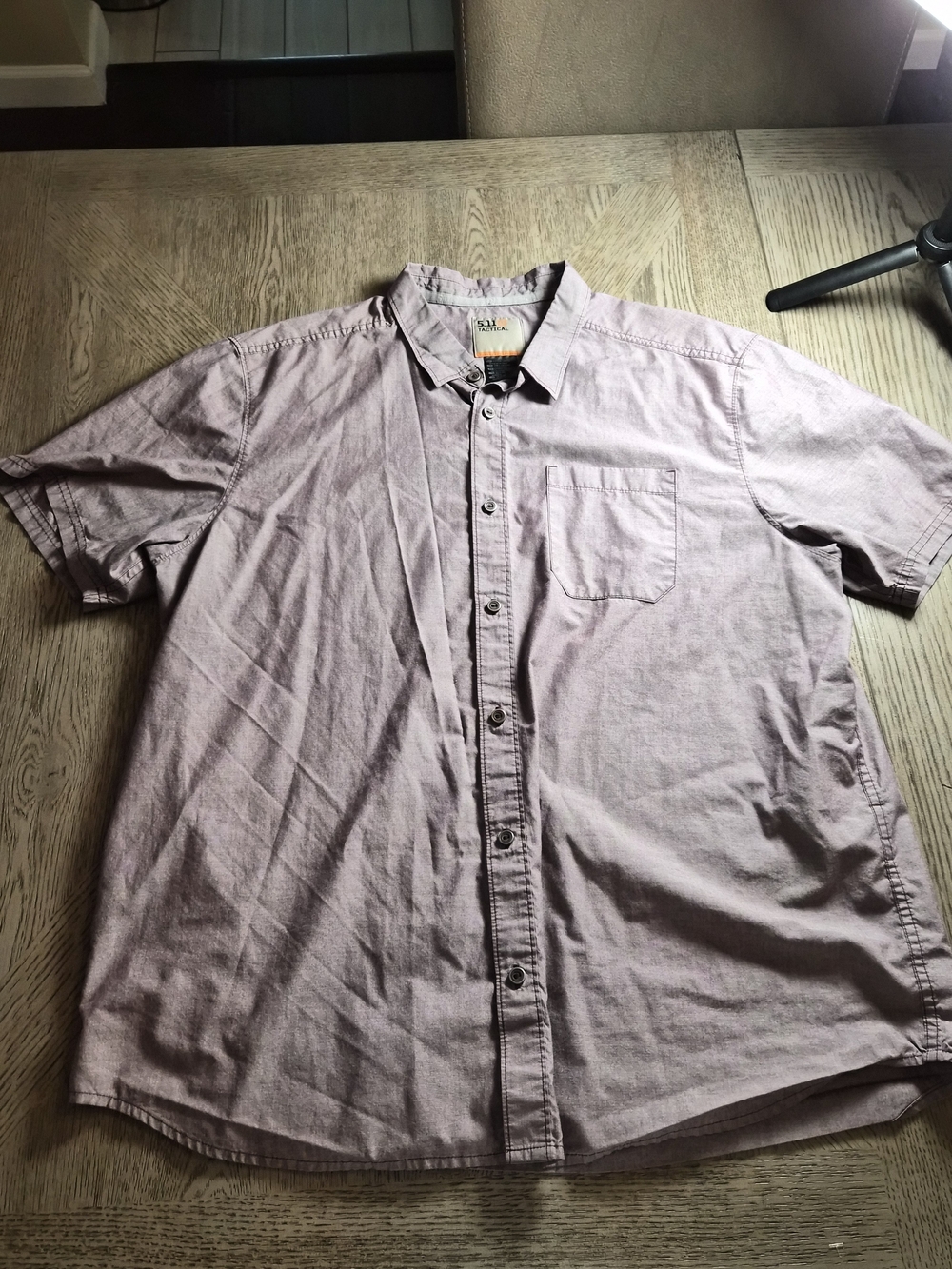 5.11 Tactical Men's Short-Sleeve Button-Down Shirt in Light Lavender